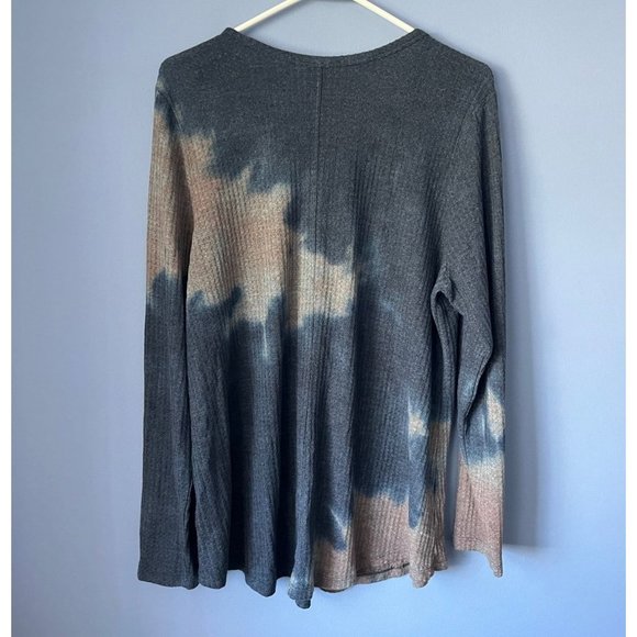Torrid Waffle Knit Tee 2X Mama Bear Multi Tie Dye Camo Print Graphic Shirt - Picture 4 of 5